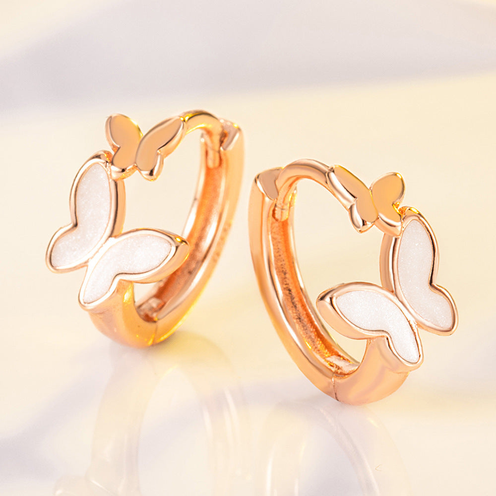 Mother And Son Butterfly Earrings Small And Sweet Delicate Earrings