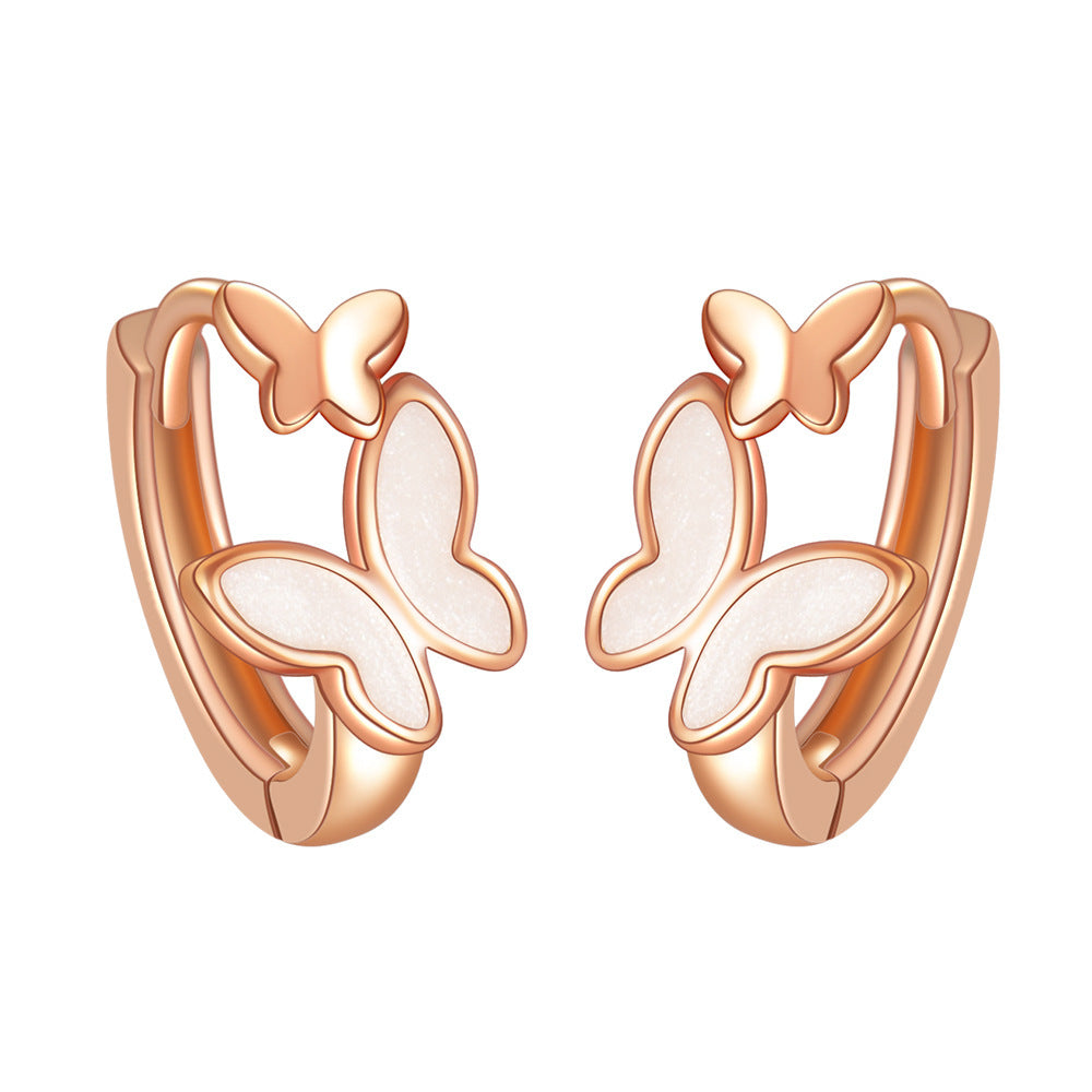 Mother And Son Butterfly Earrings Small And Sweet Delicate Earrings