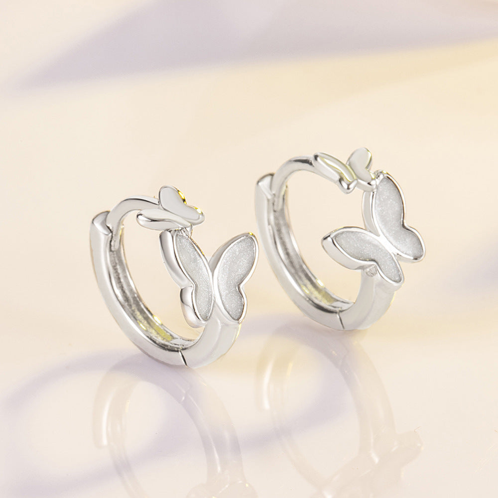 Mother And Son Butterfly Earrings Small And Sweet Delicate Earrings